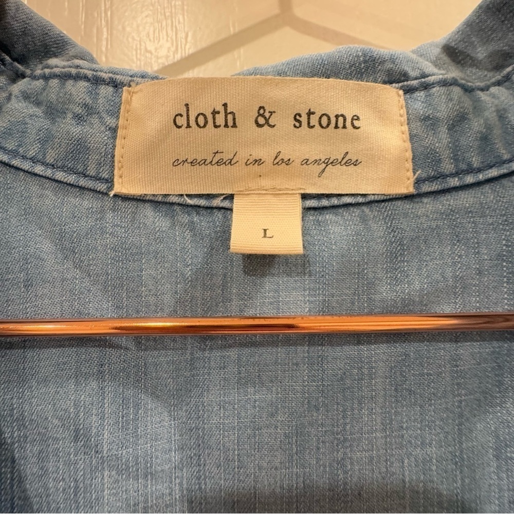 Anthropologie Light Blue Long Sleeve Dress - Picture 5 of 6